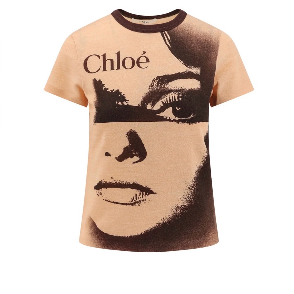 Chloe Women’s Crew Neck Logo T-Shirt Size M